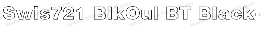 Swis721 BlkOul BT Black字体转换